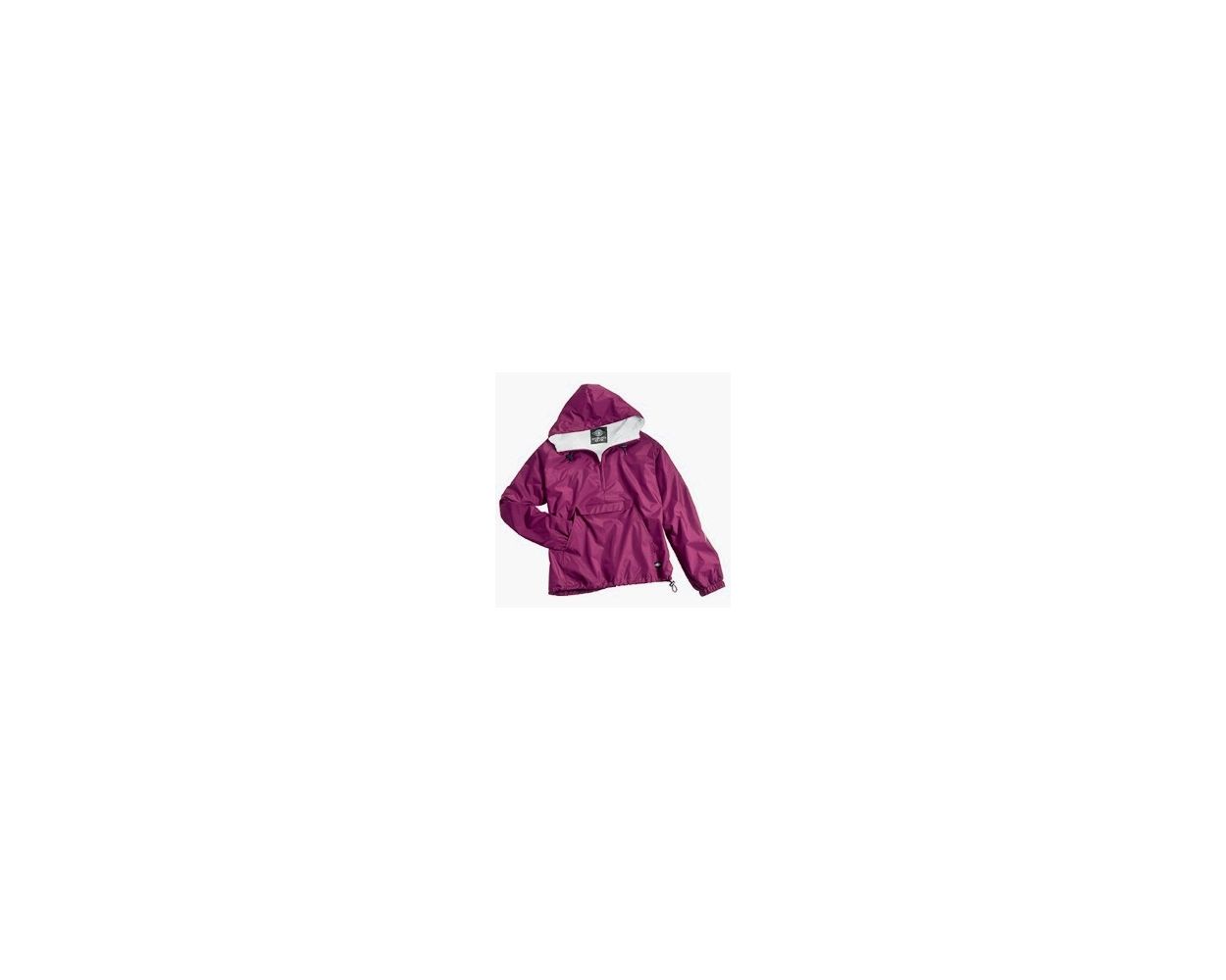 maroon pullover jacket