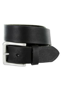 Thick Black Leather Belt